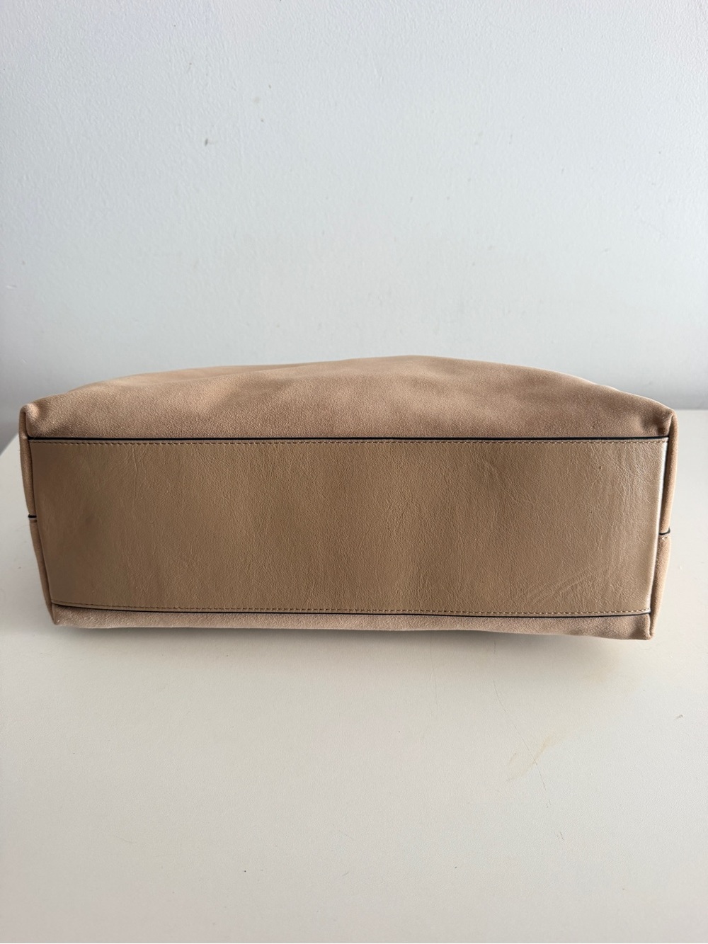 Tory Burch Suede Shoulder Bag with Gold Hardware - Picture 5 of 6